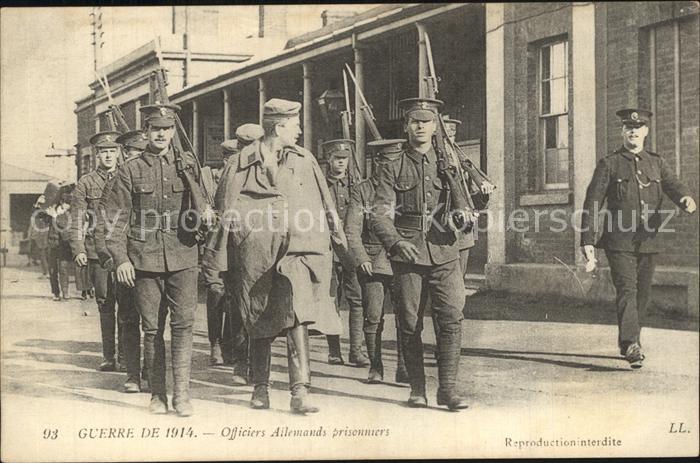 Militaria Kriegsgefangene Guerre de 1914 Officiers Allemands prisonniers Gefange