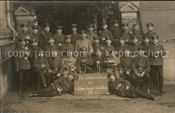 Militaria Landwehr 8 Landsturm Bataillon Doebeln WK1