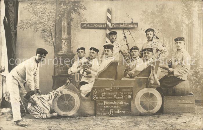 Militaria Deutschland Erinnerung an Schiessuebungsplatz Griessheim  Darmstadt