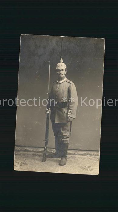 Regiment GR 008 Grenadier Regiment Soldat mit Gewehr WK1