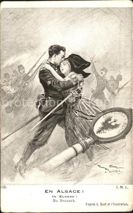 Militaria Frauen En Alsace! WK1