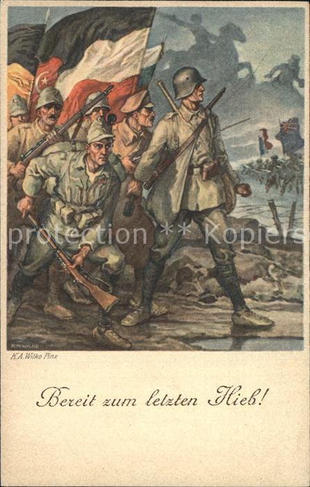 Militaria Politik Bereit zum letzten hieb WK1