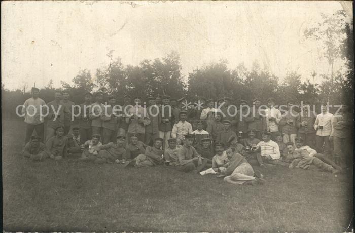 Militaria Landwehr WK1 Gruppenfoto