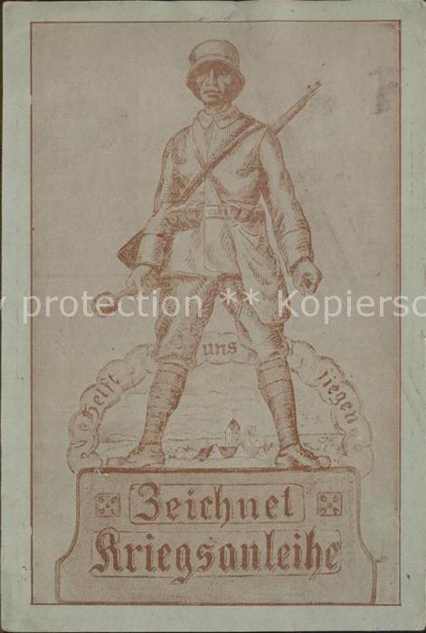 Militaria Politik Zeichnet Kriegsanleihe WK1