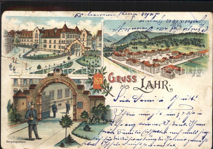 Regiment IR 169 Infanterie Grusskarte Kaserne