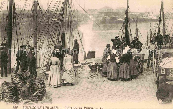 Boulogne-sur-Mer Partie am Hafen