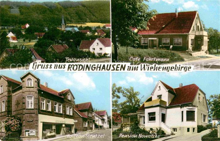 Roedinghausen Teilansicht Cafe Fahrtmann Kaufhaus Stenzel Pension Nowatzke