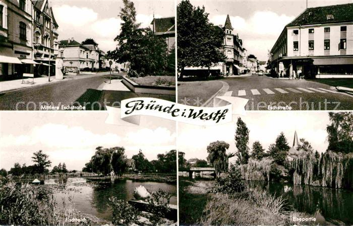 Buende Westfalen Mittlere Eschenstrasse Fischteich Eisepartie