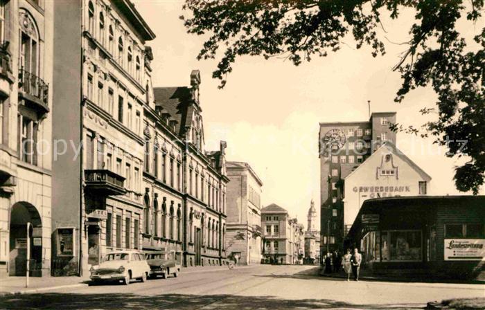 Gera Post und Hochhaus in der Strasse des 7 Oktobers