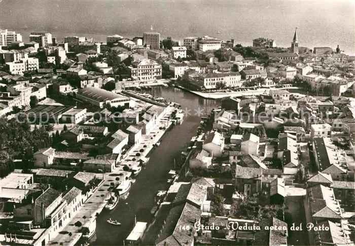 Grado Pineta Fliegeraufnahme Hafen