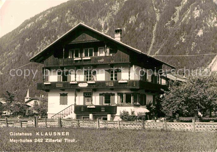 Mayrhofen Zillertal Gaestehaus Klausner