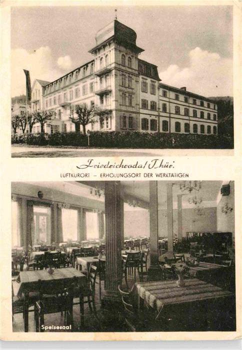 Friedrichroda Erholungsheim Hermann Danz Speisesaal
