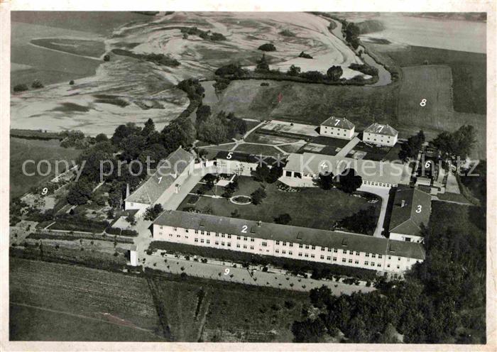 Berlin Fliegeraufnahme Internat Aula Lehrerwohnhaeuser