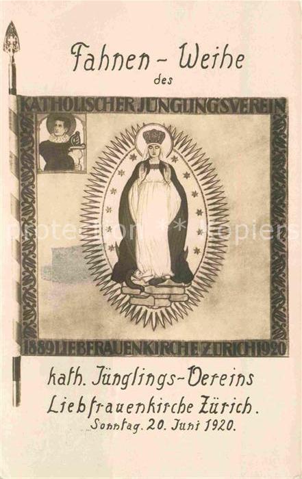 Zuerich ZH Fahnen-Weihe Juenglings-Verein