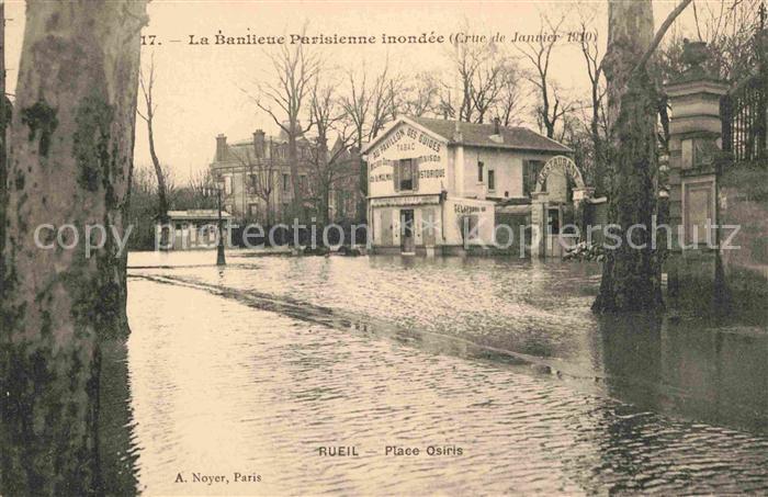 Rueil-Malmaison Place Osiris ueberschwemmung