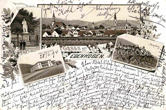 Edenkoben Kropsburg Villa Ludwigshoehe