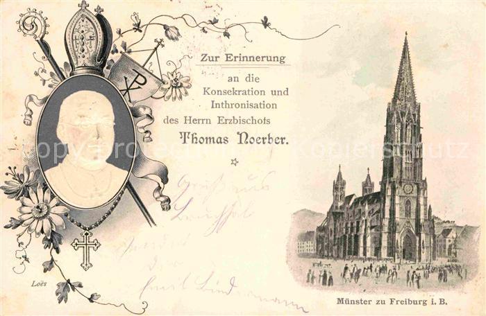 Freiburg Breisgau Muenster Erzbischof Thomas Noerber