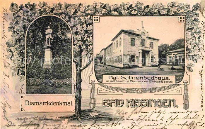 Bad Kissingen Salinenbadhaus Bismarckdenkmal