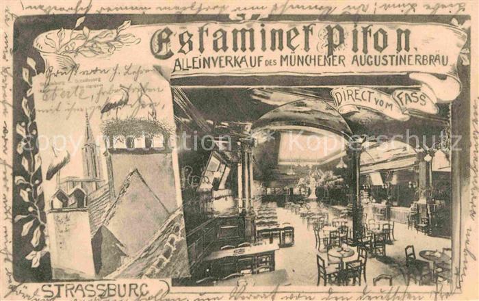 Strassburg Elsass Muenchner Augustinerbraeu