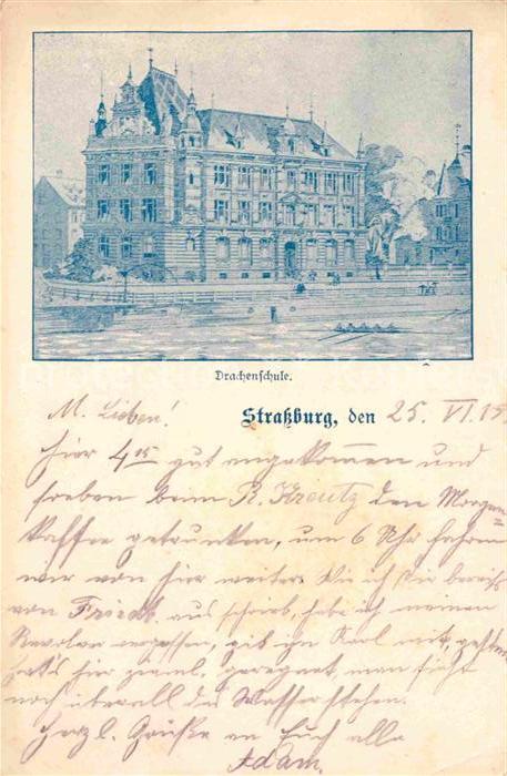 Strassburg Elsass Drachenschule