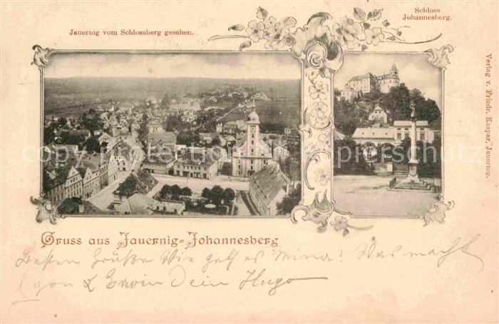 Jauernig Javornik Blick vom Schlossberg Schloss Johannesberg