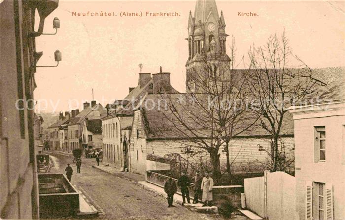 Neufchatel-sur-Aisne Ortspartie mit Kirche