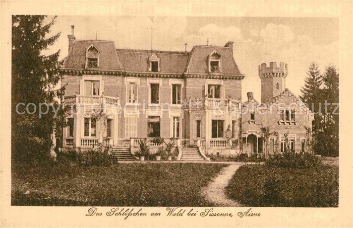 Sissonne Aisne Schloesschen am Wald