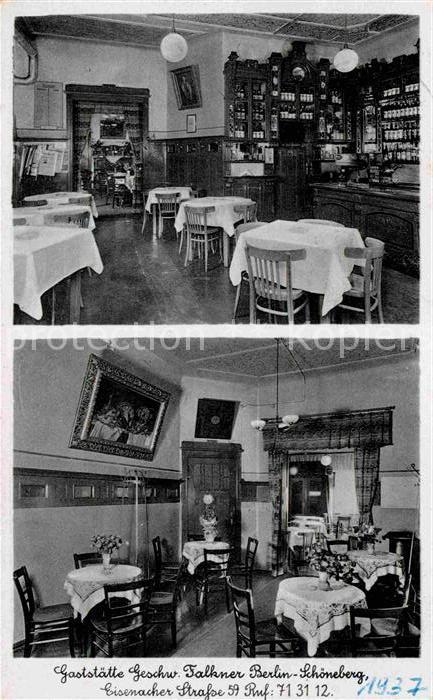 Berlin Schoeneberg Restaurant Geschwister Falkner