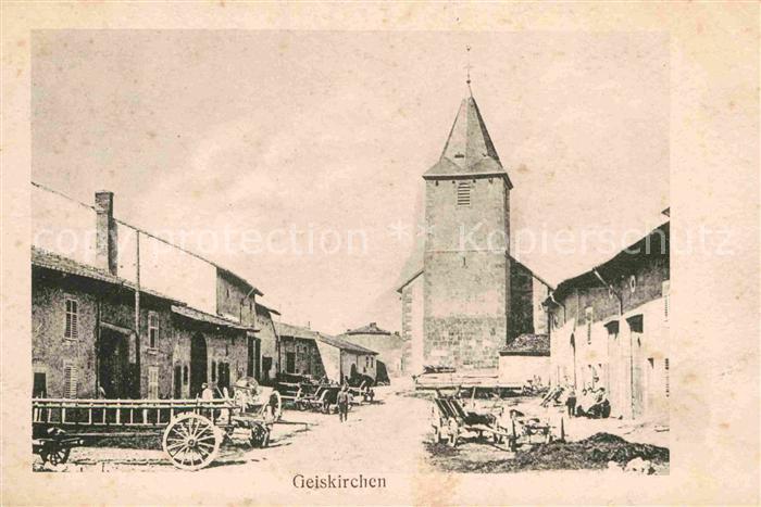 Juvelize Geiskirchen Ortspartie mit Kirche