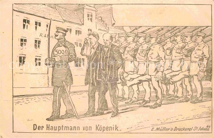Koepenick Der Hauptmann von Koepenick Zeichnung