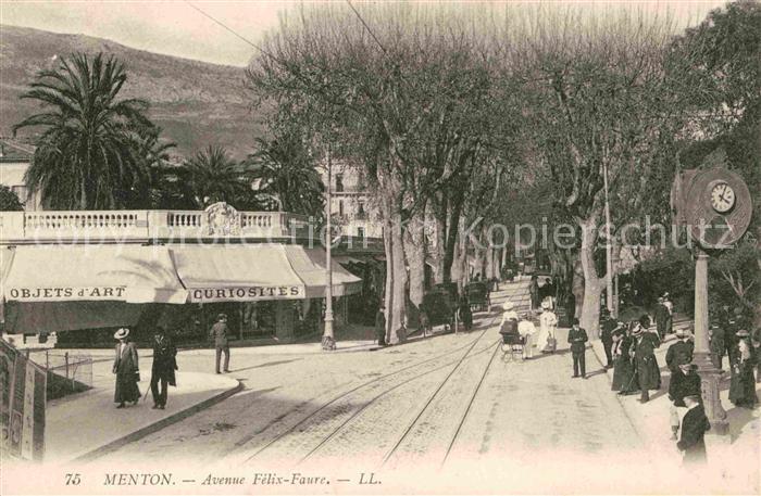 Menton Alpes Maritimes Avenue Felix Foure