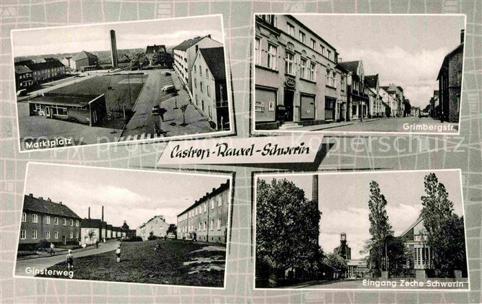 Castrop-Rauxel Marktplatz Grimbergstr Ginsterweg Eingang Zeche Schwerin