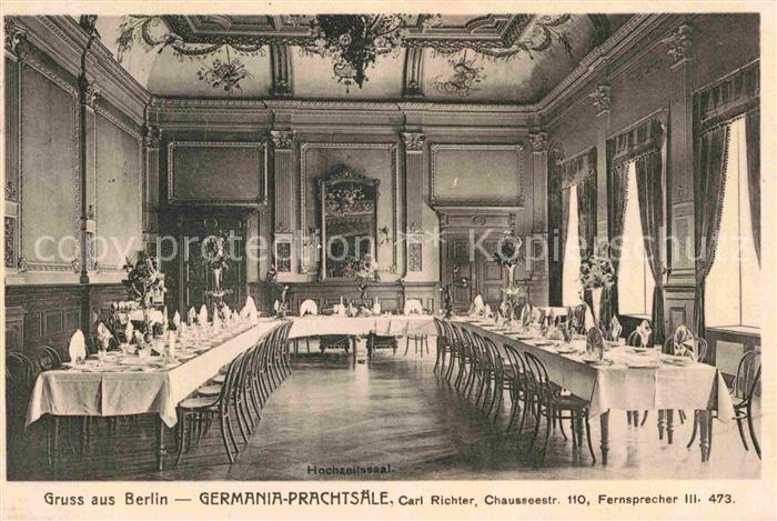 BERLIN  CITY Germania Prachtsaele Hochzeitssaal