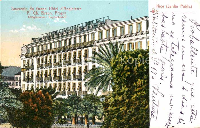 Nice Alpes Maritimes Grand Hotel d Angleterre