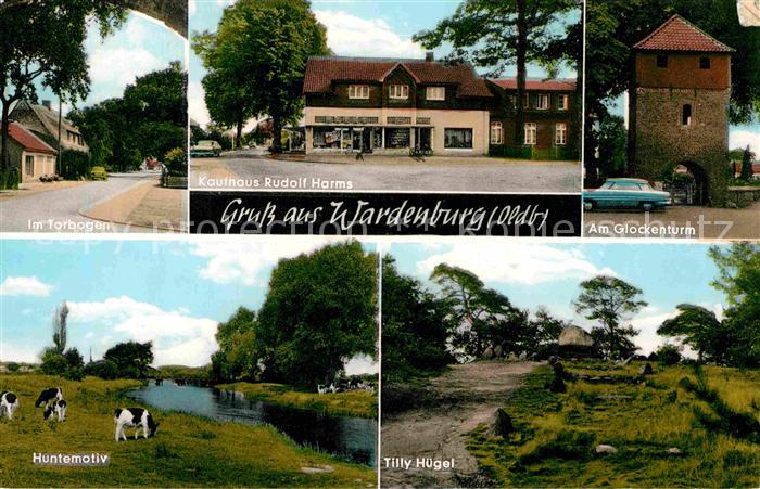 Wardenburg Im Torbogen Kaufhaus Harms Glockenturm Huntemotiv Tilly Huegel