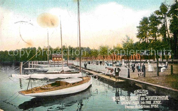 Gruenau Markt Waldrestaurant am Sportdenkmal Seglerhafen