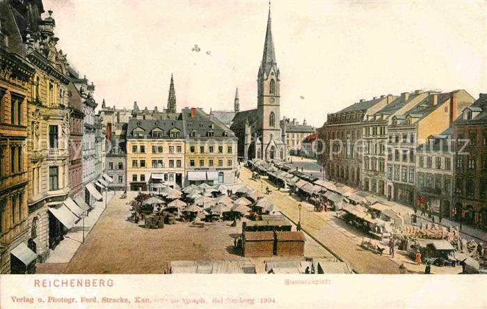 Reichenberg Liberec Boehmen Bismarckplatz