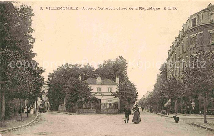 Villemomble Avenue Outrebon et rue de la Republique
