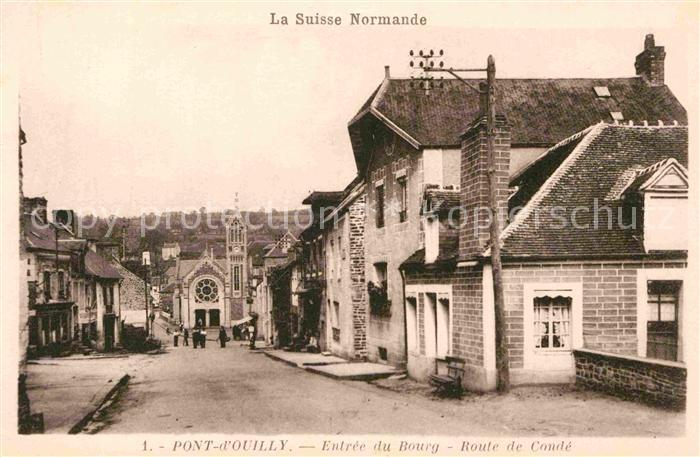 Pont-d Ouilly Entree du Bourg Route de Conde