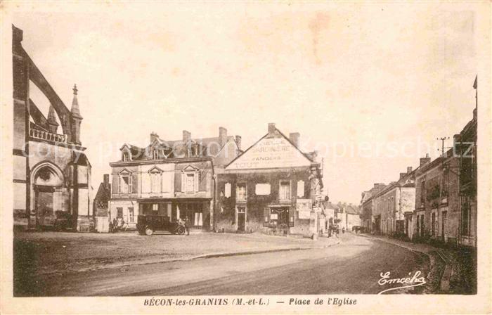 Becon-les-Granits Place de l'Eglise