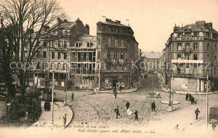 Amiens Place Rene Goblet et rue Allart