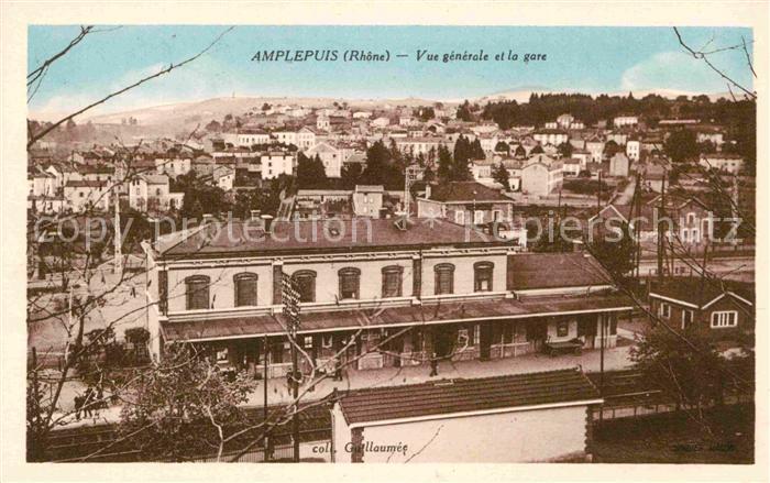 Amplepuis Vue generale et la gare