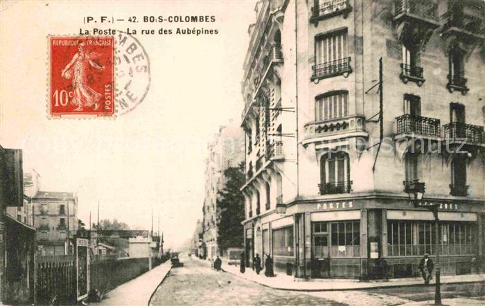 Bois-Colombes La Poste Rue des Aubepines