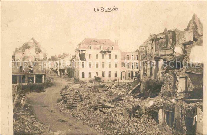 La Bassée Im WK1 zerstoerter Ort