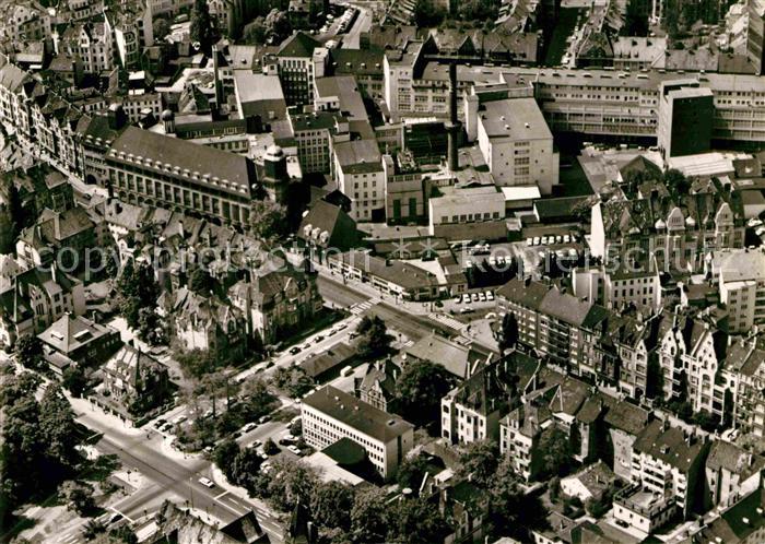 Hannover Fliegeraufnahme Podbielskistrasse mit Keksfabrik Bahlsen