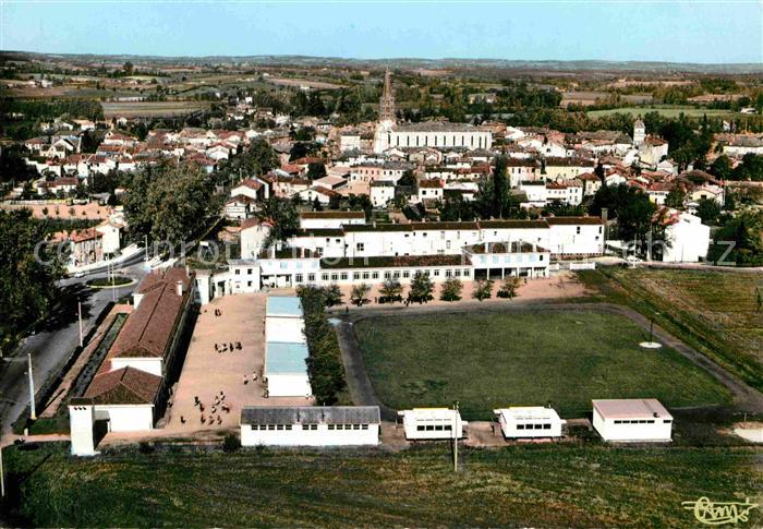 Caussade Vue generale aerienne et le CES