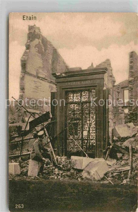 Etain Im WK1 zerstörtes Dorf