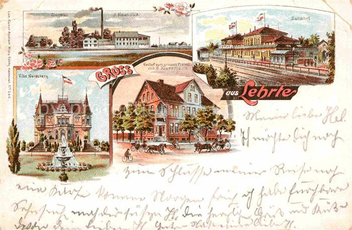 Lehrte Hannover Ziegelei Neuhaus Villa Nordstern Gasthof zum grossen Freien Bahn