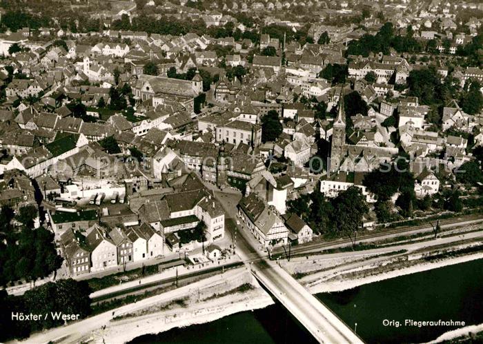 Hoexter Weser Fliegeraufnahme
