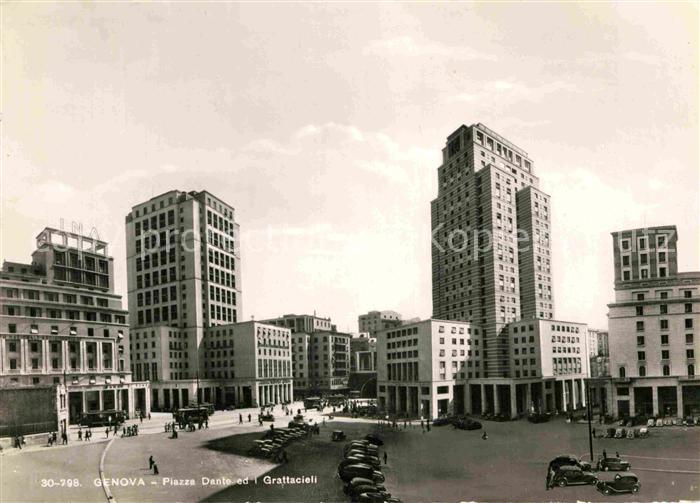 Genova Genua Liguria Piazza Dante ed il Grattacieli